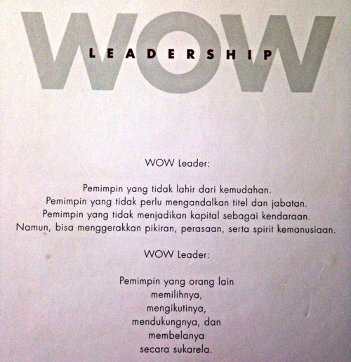 WOW Leadership [Salsha]  Komunitas Tangan Diatas Bali